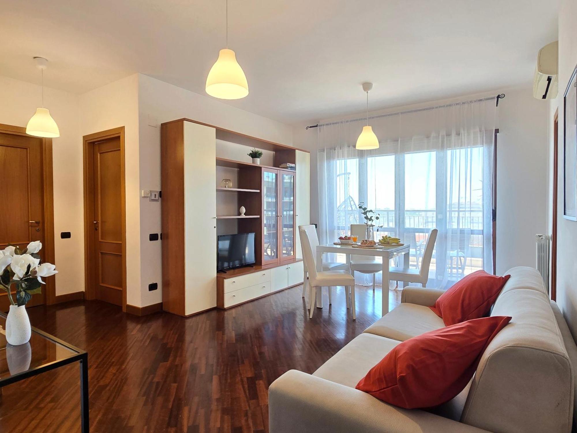 Golden Hour Apartment - Panoramic Terrace Fiumicino Exterior foto